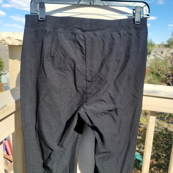 EILEEN FISHER BLACK SLIP ON ELASTIC WAIST PANTS, SZ SMALL - Picture 8 of 10